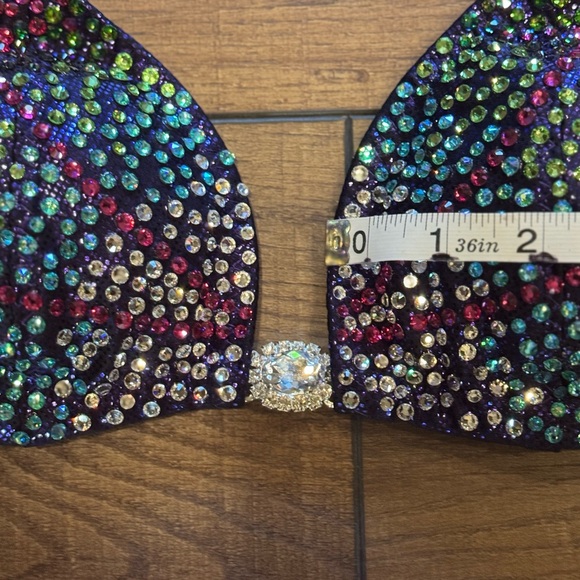 Sequin Bikini Set with Crystal Straps - Picture 6 of 10